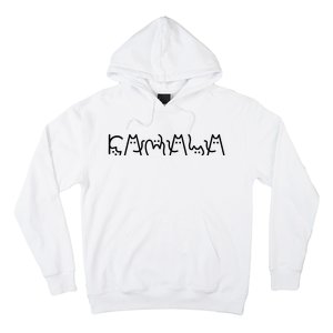 Cat Lady For Kamala Harris 2024 Cat Lettering Cat Ladies Hoodie