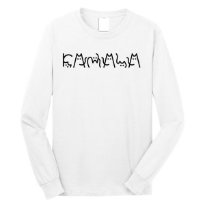 Cat Lady For Kamala Harris 2024 Cat Lettering Cat Ladies Long Sleeve Shirt