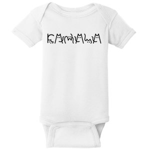 Cat Lady For Kamala Harris 2024 Cat Lettering Cat Ladies Baby Bodysuit