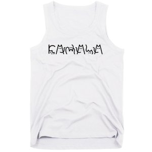 Cat Lady For Kamala Harris 2024 Cat Lettering Cat Ladies Tank Top