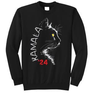 Cat Ladies For Kamala Cat 2024 President Kamala Harris Sweatshirt