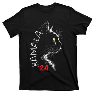 Cat Ladies For Kamala Cat 2024 President Kamala Harris T-Shirt