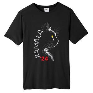 Cat Ladies For Kamala Cat 2024 President Kamala Harris Tall Fusion ChromaSoft Performance T-Shirt