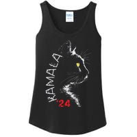 Cat Ladies For Kamala Cat 2024 President Kamala Harris Ladies Essential Tank