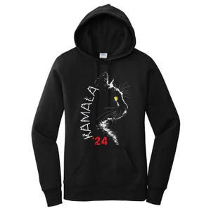 Cat Ladies For Kamala Cat 2024 President Kamala Harris Women's Pullover Hoodie