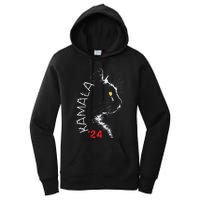 Cat Ladies For Kamala Cat 2024 President Kamala Harris Women's Pullover Hoodie