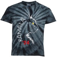 Cat Ladies For Kamala Cat 2024 President Kamala Harris Kids Tie-Dye T-Shirt