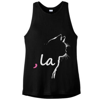 Cat Ladies For Kamala Harris For President 2024 Comma La Ladies PosiCharge Tri-Blend Wicking Tank
