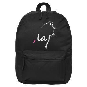 Cat Ladies For Kamala Harris For President 2024 Comma La 16 in Basic Backpack