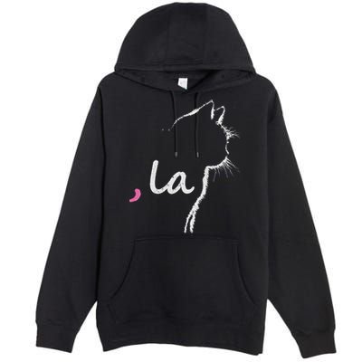 Cat Ladies For Kamala Harris For President 2024 Comma La Premium Pullover Hoodie