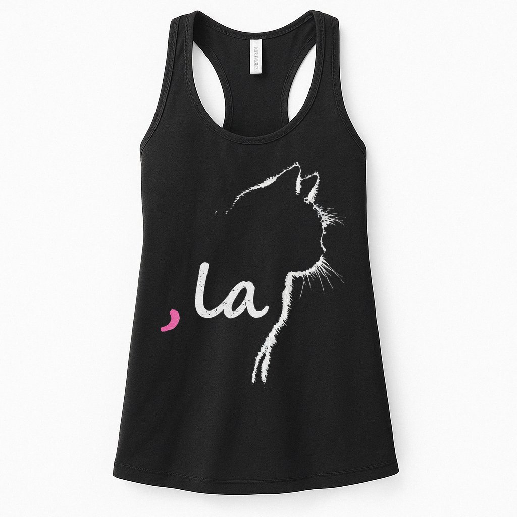 Cat Ladies For Kamala Harris For President 2024 Comma La Womens Tank Top