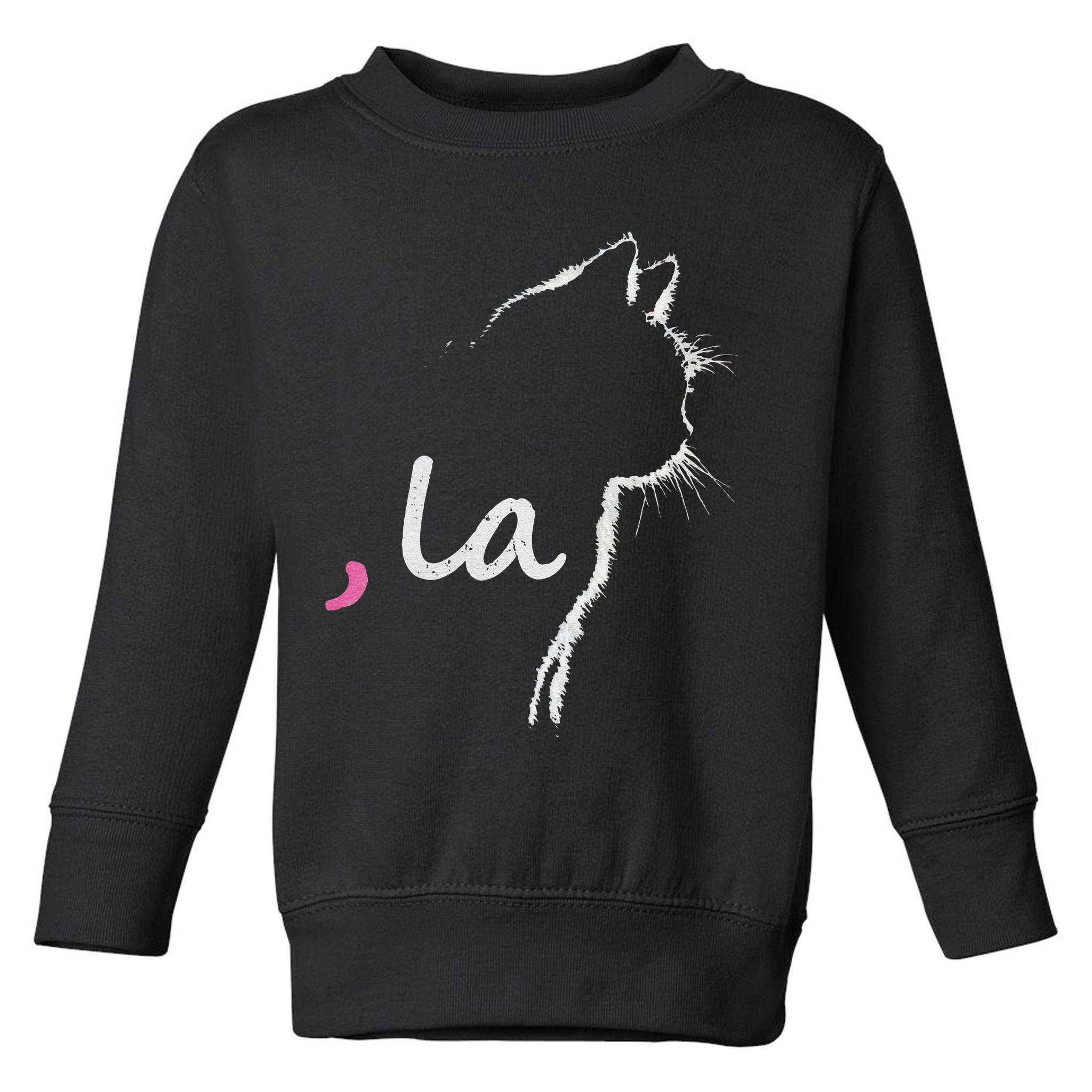 Cat Ladies For Kamala Harris For President 2024 Comma La Toddler Sweatshirt