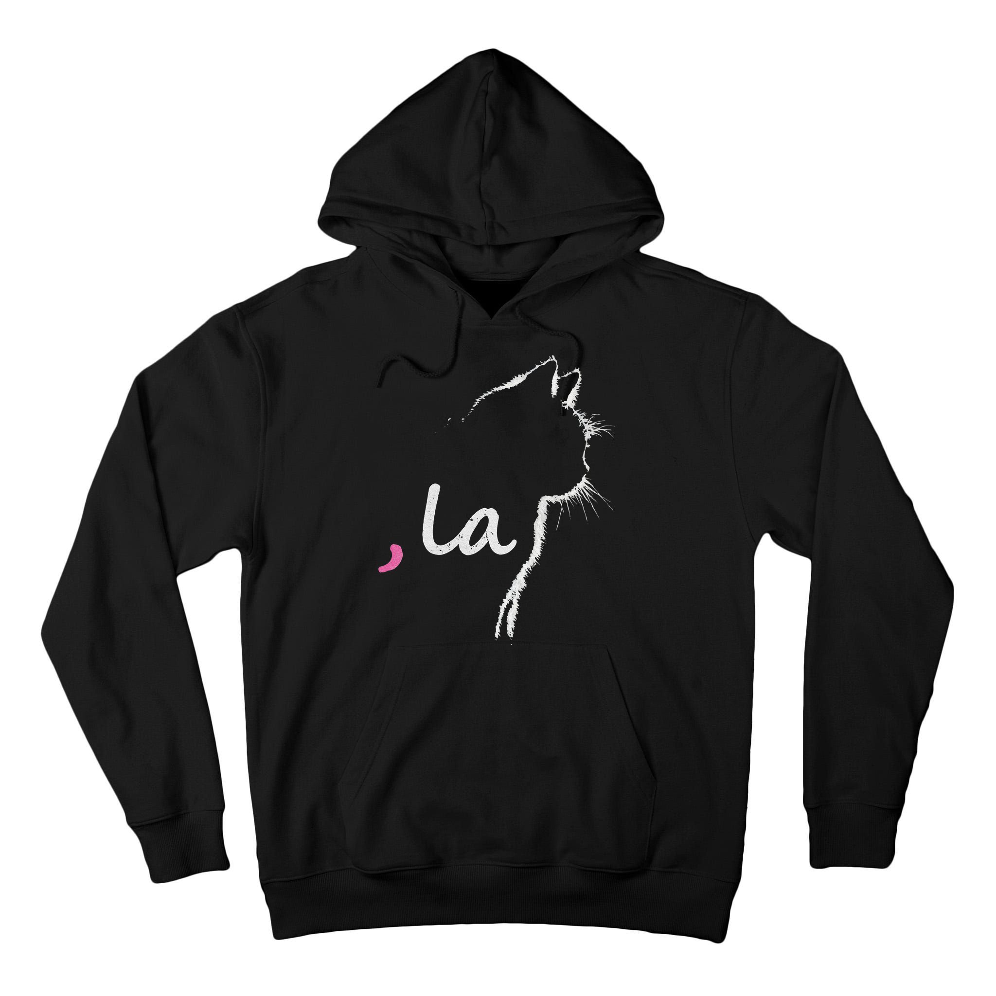 Cat Ladies For Kamala Harris For President 2024 Comma La Tall Hoodie