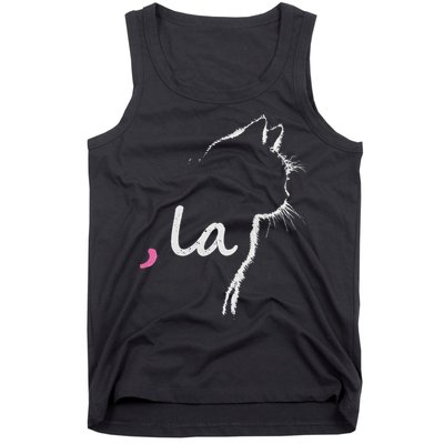Cat Ladies For Kamala Harris For President 2024 Comma La Tank Top