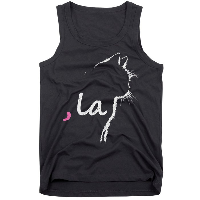 Cat Ladies For Kamala Harris For President 2024 Comma La Tank Top