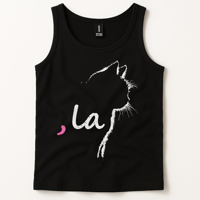 Cat Ladies For Kamala Harris For President 2024 Comma La Tank Top
