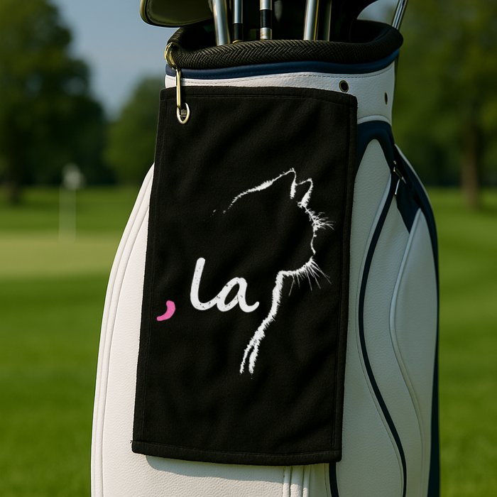 Cat Ladies For Kamala Harris For President 2024 Comma La Golf Towel