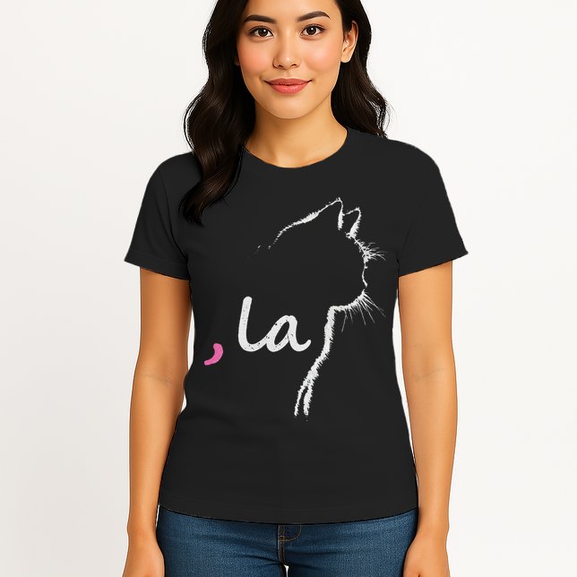 Cat Ladies For Kamala Harris For President 2024 Comma La Womens T-Shirt