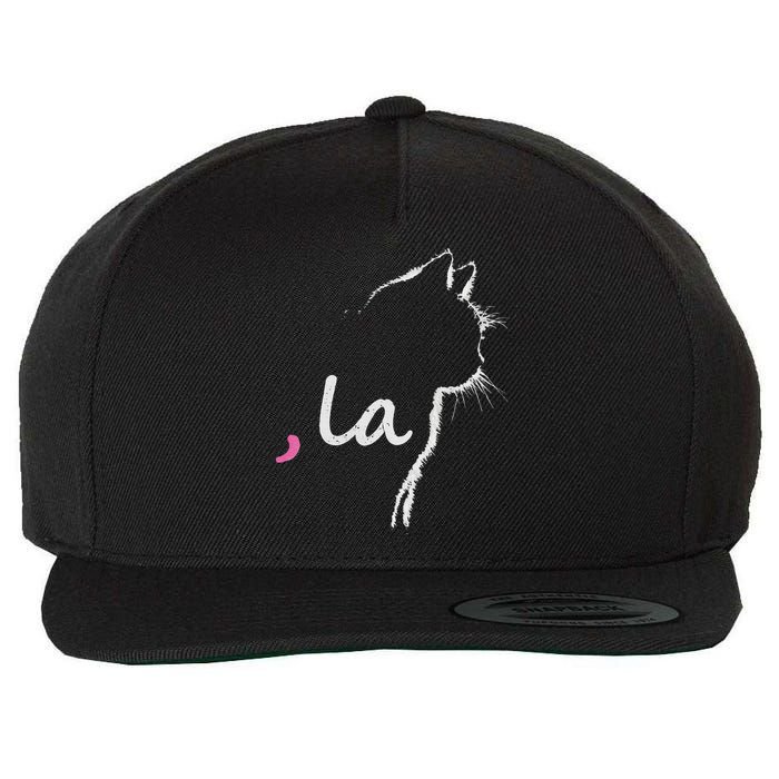 Cat Ladies For Kamala Harris For President 2024 Comma La Wool Snapback Cap