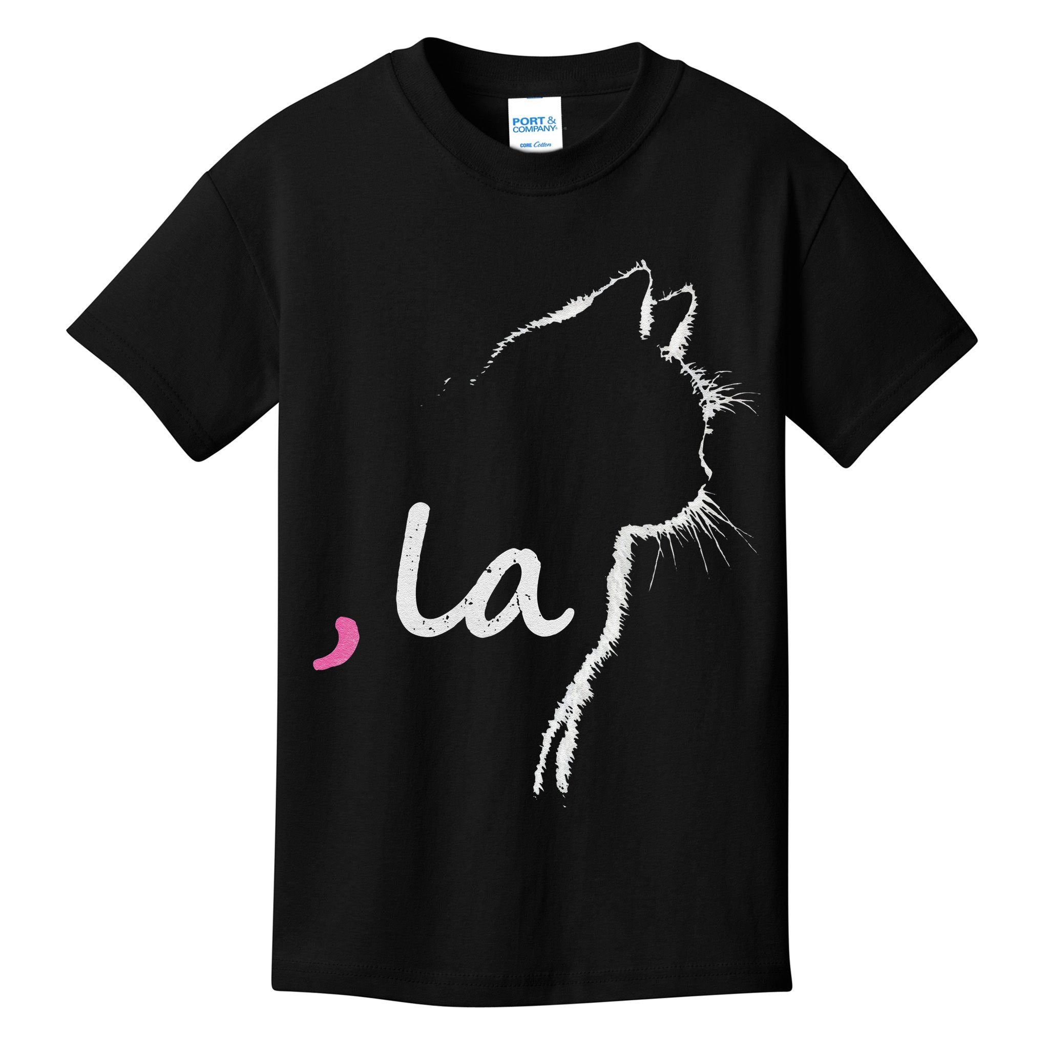 Cat Ladies For Kamala Harris For President 2024 Comma La Kids T-Shirt