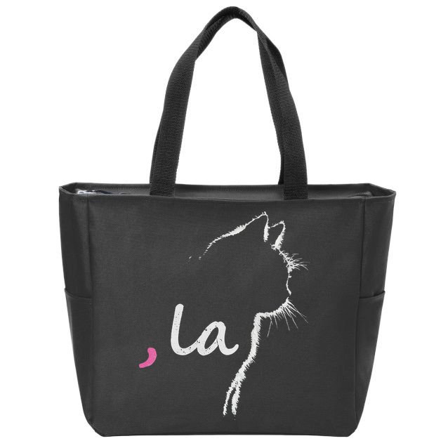 Cat Ladies For Kamala Harris For President 2024 Comma La Zip Tote Bag
