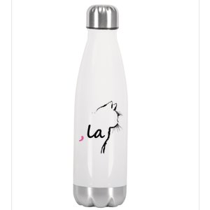 Cat Ladies For Kamala Harris For President 2024 Comma La Stainless Steel Insulated Water Bottle