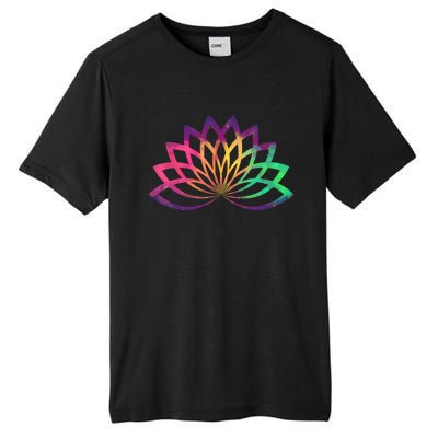 Colorful Lotus Flower Brightly Coloured Yoga Gift Cute Gift Tall Fusion ChromaSoft Performance T-Shirt