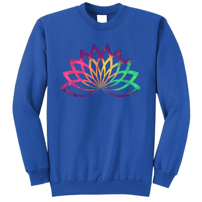 Colorful Lotus Flower Brightly Coloured Yoga Gift Cute Gift Sweatshirt