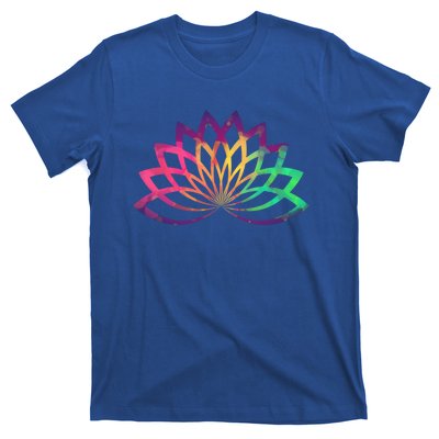 Colorful Lotus Flower Brightly Coloured Yoga Gift Cute Gift T-Shirt