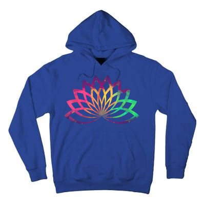 Colorful Lotus Flower Brightly Coloured Yoga Gift Cute Gift Tall Hoodie