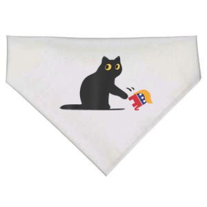 Cat Ladies For Kamala Harris Donald Trump 2024 Sarcastic USA-Made Doggie Bandana