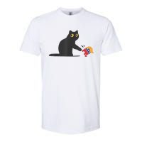 Cat Ladies For Kamala Harris Donald Trump 2024 Sarcastic Softstyle CVC T-Shirt