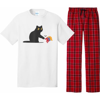 Cat Ladies For Kamala Harris Donald Trump 2024 Sarcastic Pajama Set