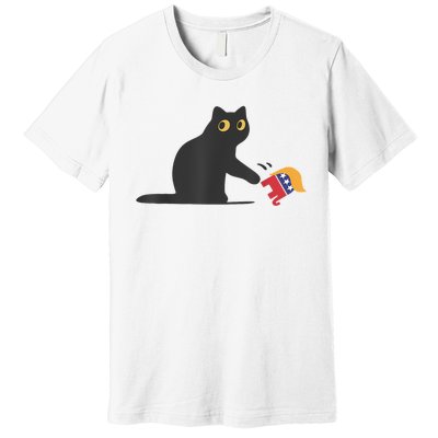 Cat Ladies For Kamala Harris Donald Trump 2024 Sarcastic Premium T-Shirt