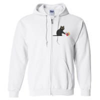 Cat Ladies For Kamala Harris Donald Trump 2024 Sarcastic Full Zip Hoodie