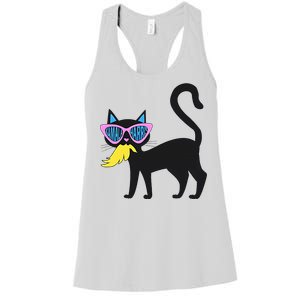 Cat Ladies For Kamala Harris Funny Anti Trump Election 2024 Women's Racerback Tank