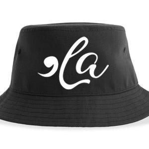 Comma La Funny Kamala Harris For President 2024 Sustainable Bucket Hat