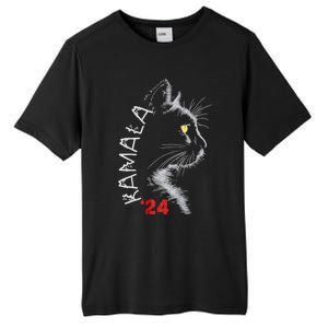 Cat Ladies For Kmala Cat 2024 President Kamalaaharris Tall Fusion ChromaSoft Performance T-Shirt