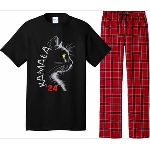 Cat Ladies For Kmala Cat 2024 President Kamalaaharris Pajama Set