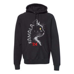 Cat Ladies For Kmala Cat 2024 President Kamalaaharris Premium Hoodie