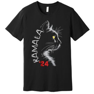 Cat Ladies For Kmala Cat 2024 President Kamalaaharris Premium T-Shirt