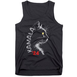 Cat Ladies For Kmala Cat 2024 President Kamalaaharris Tank Top