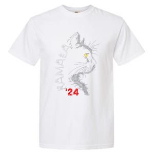 Cat Ladies For Kmala Cat 2024 President Kamalaaharris Garment-Dyed Heavyweight T-Shirt