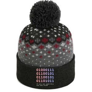 Code Lover Funny Binary Code Tee Tech Lover The Baniff Cuffed Pom Beanie