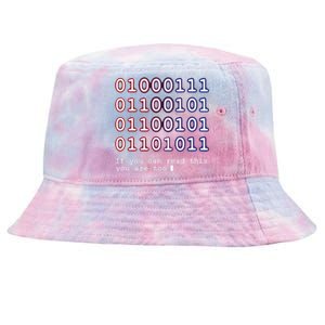 Code Lover Funny Binary Code Tee Tech Lover Tie-Dyed Bucket Hat