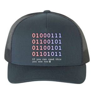 Code Lover Funny Binary Code Tee Tech Lover Yupoong Adult 5-Panel Trucker Hat