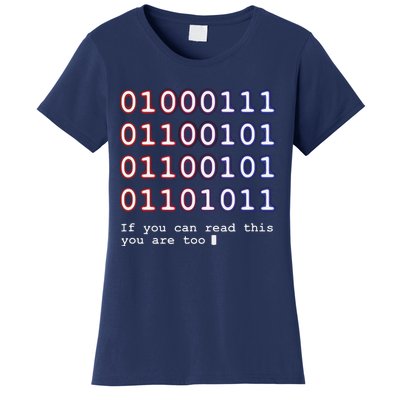 Code Lover Funny Binary Code Tee Tech Lover Women's T-Shirt