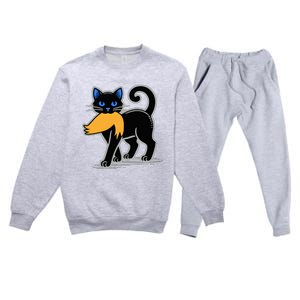 Cat Ladies For Kamala Harris Donald Trump 2024 Premium Crewneck Sweatsuit Set