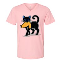 Cat Ladies For Kamala Harris Donald Trump 2024 V-Neck T-Shirt