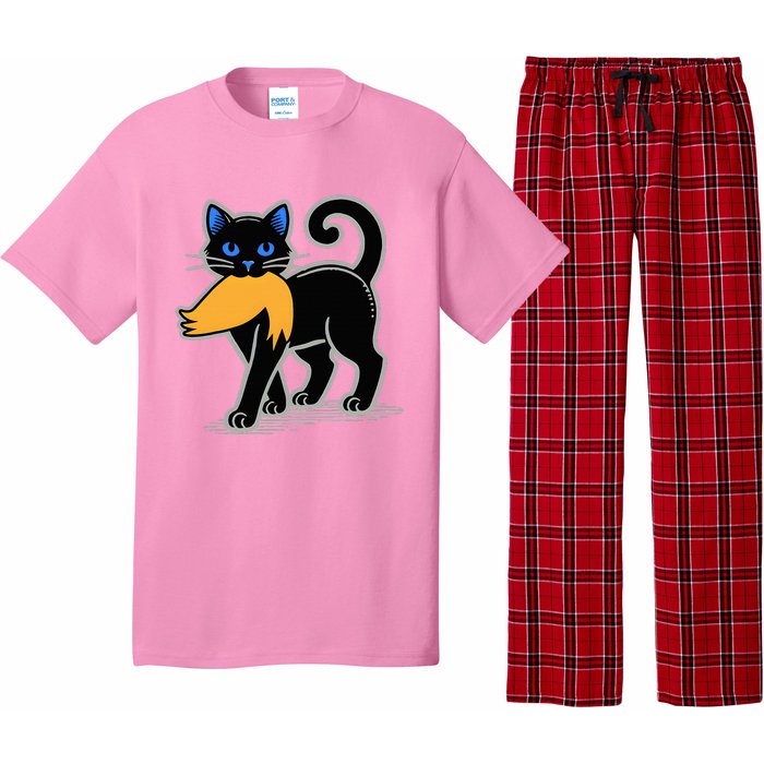 Cat Ladies For Kamala Harris Donald Trump 2024 Pajama Set